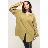 Studio Untold Bluse in hellkhaki | Gr.: 46-48