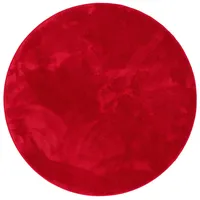 Pergamon Luxus Super Soft Hochflor Teppich Melia Rund, Weinrot,