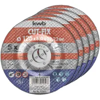 KWB 791295 Trennscheibe gerade 125 mm 5 St. Metall