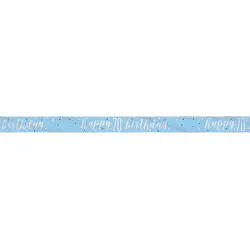 Banner blau & silber Zahl 70