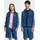 adidas Firebird denim, Tracktop blau 164