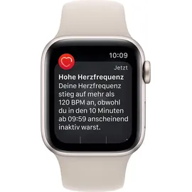 Apple Watch SE 2022 GPS 40 mm Aluminiumgehäuse polarstern, Sportarmband polarstern