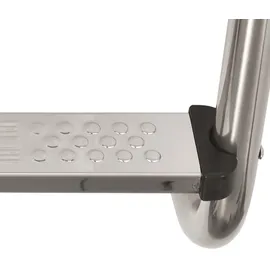 vidaXL Poolleiter 120 cm edelstahl 91733