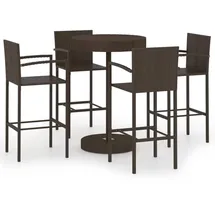 vidaXL Gartenbar-Set 5-tlg. Braun