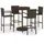vidaXL Gartenbar-Set 5-tlg. Braun