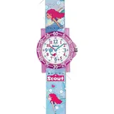 Scout The IT-Collection 280375032 Quarzuhr Gehäusefarbe Blau Armbandtyp Silikonarmband Armbandfarbe Rosa
