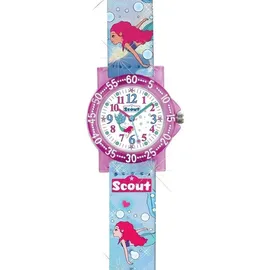 Scout The IT-Collection 280375032 Quarzuhr Gehäusefarbe Blau Armbandtyp Silikonarmband Armbandfarbe Rosa