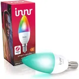 innr Zigbee Smart Lampe E14, funktioniert mit Alexa und Hue* (Bridge erforderlich), White & Color, 16 Millionen Farben, Smart Glühbirne E14 dimmbar, Smart Home Lampe, 1-Pack