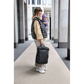 Lässig Wickelrucksack Rolltop Backpack Black