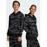 Adidas Seasonal Essentials Camo Reißverschlusspullover Black / Grey Five 176