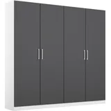 Rauch Drehtürenschrank »Kleiderschrank Schrank Garderobe Wäscheschrank COSMO«, mit zusätzlichen Einlegeböden, Metallgriffe in Weiß MADE IN GERMANY,