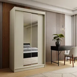 masseno Schwebetürenschrank LUCENZA 120 x 216 x 61 cm Gelb