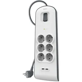 Belkin Steckdosenleiste 6-fach 2 m Weiß