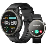 AGM Legion 2025 Militär Smartwatch Damen Herren mit Telefonfunktion, 1,43" HD AMOLED Smartwatch mit 100+ Sportmodi, Herzfrequenz, Schlafmonitor, 5ATM Wasserdicht Outdoor Sportuhr für Android iOS