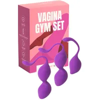 MySecretCase Beckenbodentrainer Liebeskugeln für die Frau - Sexspielzeug für Frauen, Kegel Training, Blasenschwäche Beckenboden Trainingsgerät, Single sex, Anfänger Geisha Ei, Vaginal Orgasmus (Lila)