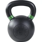 GORILLA SPORTS Kettlebell Gusseisen, Schwarz mit Farbmarkierungen - Kugelhantel, Kugelgewicht