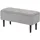 Homcom Sitzbank mit Stauraum, Bettbank, Polsterbank mit Klappdeckel, Samtoptik, Truhenbank, für Wohnzimmer, Schlafzimmer, Grau, 95 x 38 x 45 cm