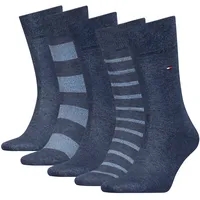 Socken, (Packung, 5 Paar), TH MEN SOCK 5P GIFTBOX MOULINE STRIPE, Gr. 39-42, jeans, , 63594439-39