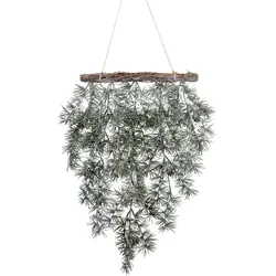 CREATIV green künstliche Pflanze Zedernhänger, 50x55 cm, frost, 2er Set