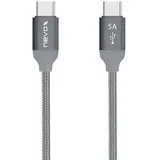 Nevox 1653 USB Kabel 1 m 2.0 USB C Grau Silber