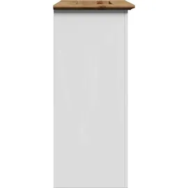 vidaXL Waschbeckenunterschrank BODO Weiß und Braun 70x35x80 cm