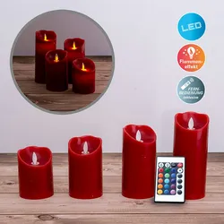 Näve 4er-Set LED-Kerzen LED-Flamme schwingend