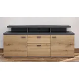 trendteam TV-Lowboard Mood Holzoptik Braun Eiche