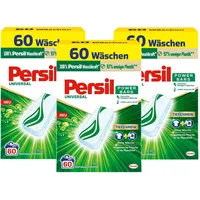 Persil Power Bars Universal Waschmittel, vordosiertes Vollwaschmittel, 3x 60 WL