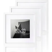 luxuskollektion Bilderrahmen LuxusKollektion Weiß 30x30 cm 3er Set
