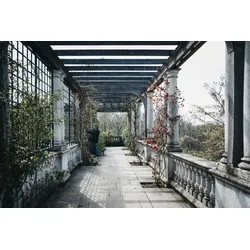 Fototapete PAPERMOON "Terrasse", bunt, B:3,00m L:2,23m, Vlies, Tapeten