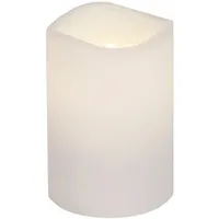 Star Trading Paul LED Stumpenkerze 11,5 cm weiß