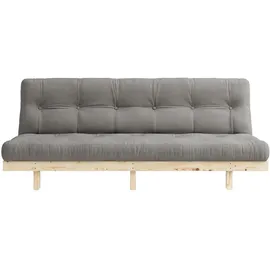 Karup Schlafsofa KARUP DESIGN "Lean 200 Schlafsofa, Gästebett, Sofa mit Futonmatratze", grau, B:200cm H:73cm T:100cm, Bezug: 80% Baumwolle, 20% Polyester, Sofas, Schlafsofa, Inkl. Futonmatratze, Liegefläche 130x200 cm, FSC zertifizierte Kiefer