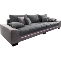 Mr. Couch Big-Sofa »Nikita«, wahlweise mit Kaltschaum (140kg Belastung/Sitz) und Bluetooth-Sound grau