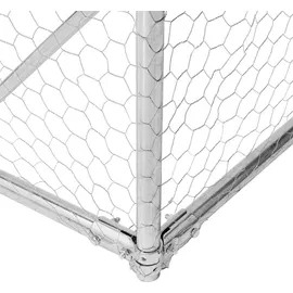 vidaXL Outdoor-Hundezwinger mit Tür 3x4x1 m Verzinkter Stahl
