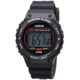 Lorus Herren Digital Quarz Uhr mit Silikon Armband R2313PX9