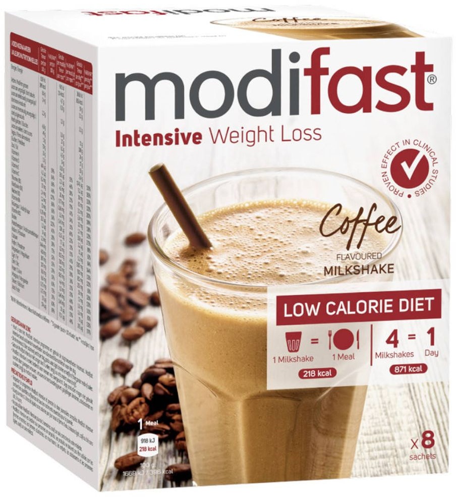 modifast® Intensive Milshake Café 8x55 g Poudre