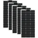 Aysolar 500W 12V Solarmodule Flexibel 5x100W 18V Monokristalline Photovoltaik Flexible Solarpanel für Marine Wohnmobil Dächer Boot Kabine Van Auto Batterieladung