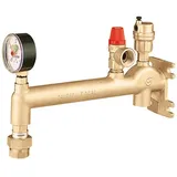 CALEFFI Gefäß-Anschlussgruppe Fixcal 336 mit Kappenventil Messing