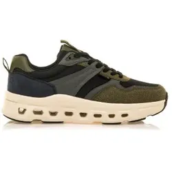 Mustang für Herren. 84758 Trainer Grün spielen (45), Stoff, Wohnung, Schnürsenkel, Lässig