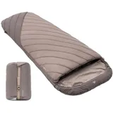 Qeedo Buddy XL 8 Schlafsack XXL, extra breit, Outdoor Sommer (8-25°C) 3 Jahreszeiten - Mumienschlafsack Erwachsene & Jugendliche (bis 220cm), Peach-Skin-Oberfläche