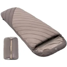 Qeedo Buddy XL 8 Schlafsack XXL, extra breit, Outdoor Sommer (8-25°C) 3 Jahreszeiten - Mumienschlafsack Erwachsene & Jugendliche (bis 220cm), Peach-Skin-Oberfläche