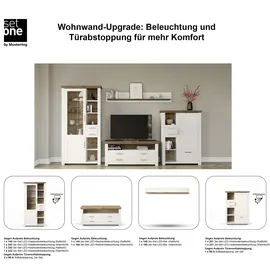 Set One by Musterring Wohnwand »York« 4 Stk. tlg., weiß