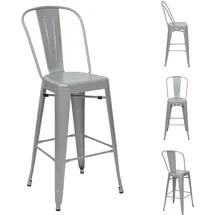 MCW Barhocker A73 4er Set Grau