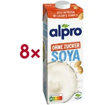 Alpro® Sojadrink ungesüßt 8 x 1 l