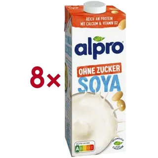 Alpro® Sojadrink ungesüßt 8 x 1 l