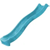 Rutsche Flow Rutsche 220 Cm: Hochwertig Und Sicher Für Abenteuerlustige Kinder, Maximales Benutzergewicht 50 Kg, Extrem Witterungsbeständig, Inklusive Wasseranschluss - Blau - Wickey