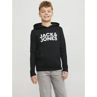 JACK & JONES - Kapuzen-Sweatshirt JJECORP Logo in black, Gr.164,