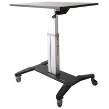 Startech StarTech.com Mobile Sit-Stand Workstation - Aufstellung für Notebook/Tastatur/Maus - schwarz & silber