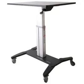 Startech StarTech.com Mobile Sit-Stand Workstation - Aufstellung für Notebook/Tastatur/Maus - schwarz & silber