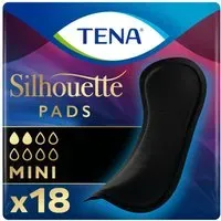 TENA Silhouette Mini Serviettes Noir Serviette hygienique 18 pc(s)